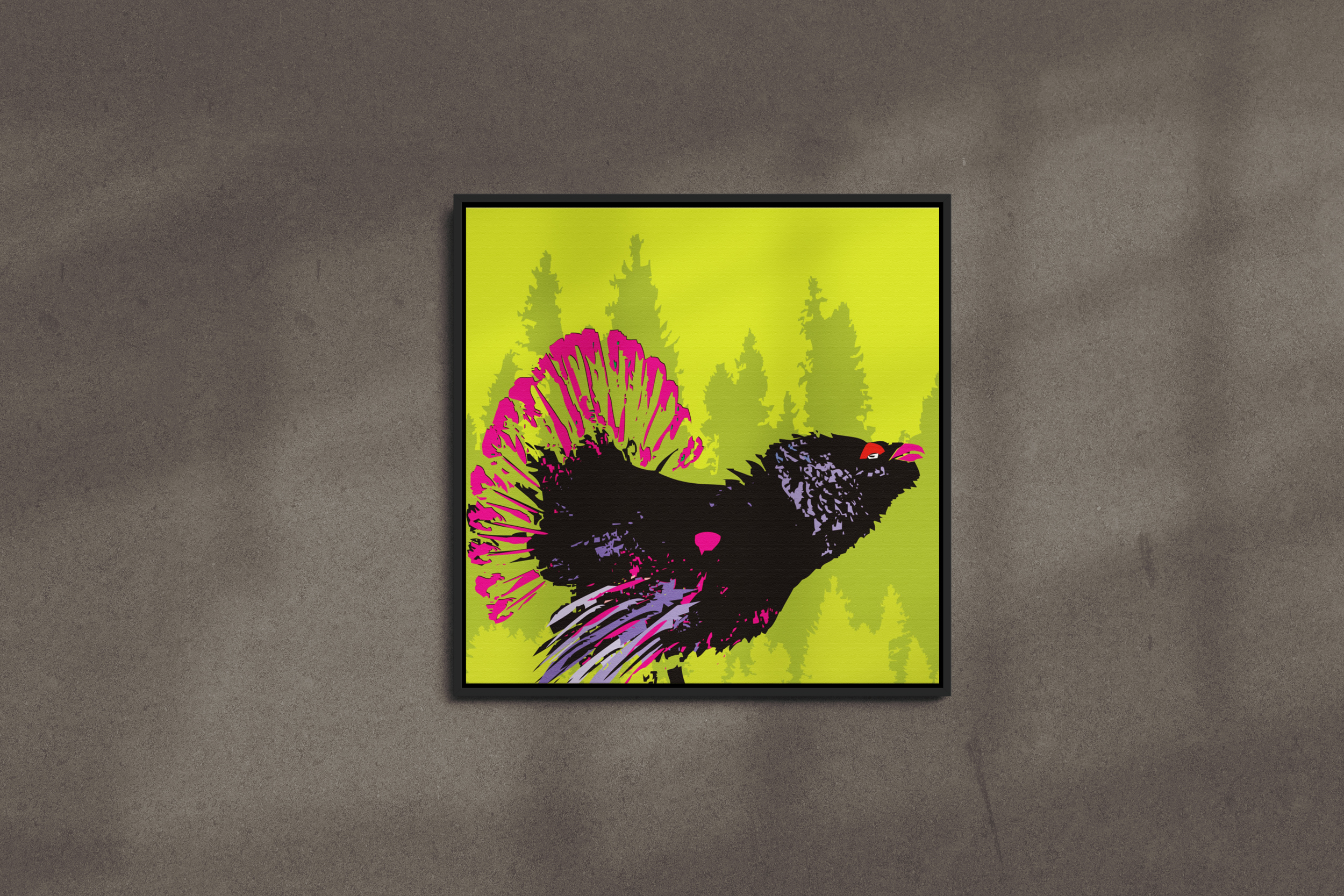 M21__1er_Bild_Vorlage_groß___Schattenfugenrahmen_Auerhahn_grün