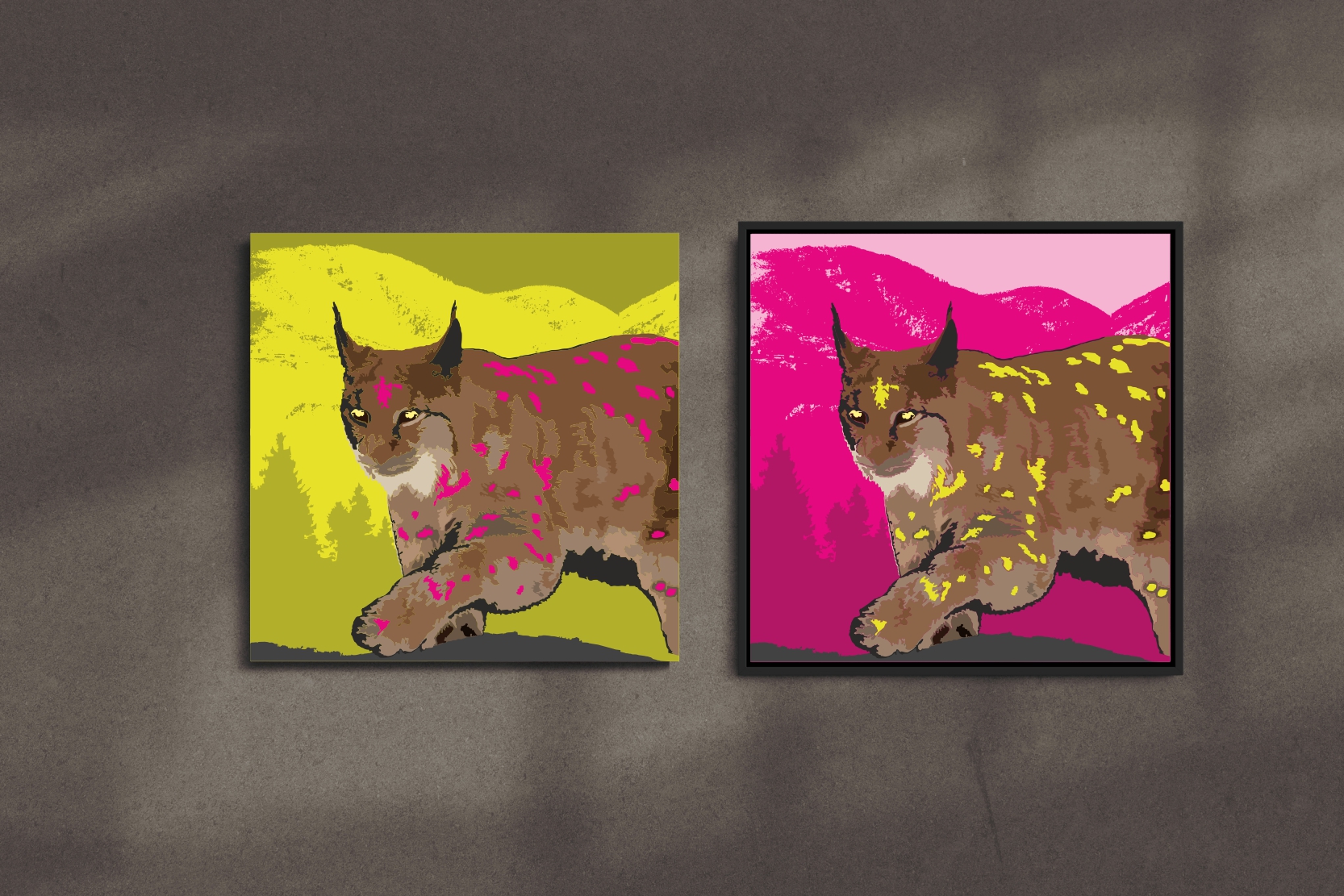 Luchs_gelbgrün_pink